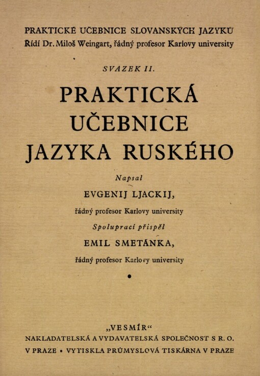 Praktická učebnice jazyka ruského