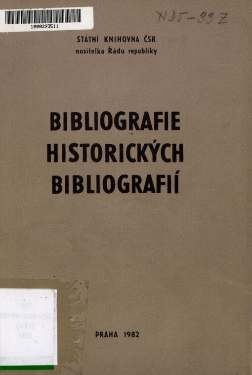 Bibliografie historických bibliografií
