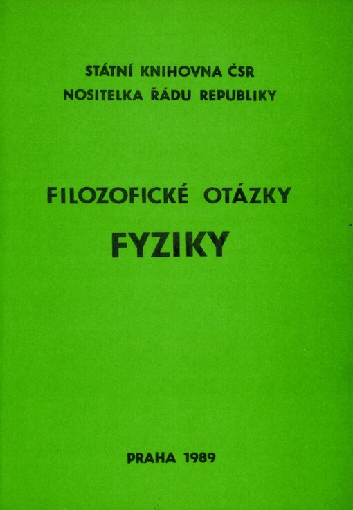 Filozofické otázky fyziky: Výběrová bibliografie