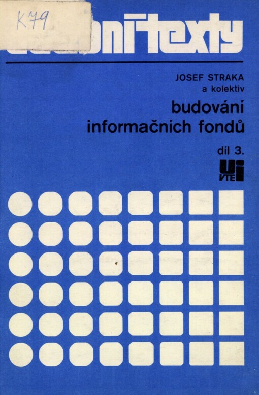 Budování informačních fondů.Díl 3,Speciální druhy dokumentů