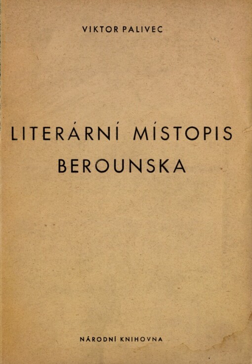 Literární místopis Berounska