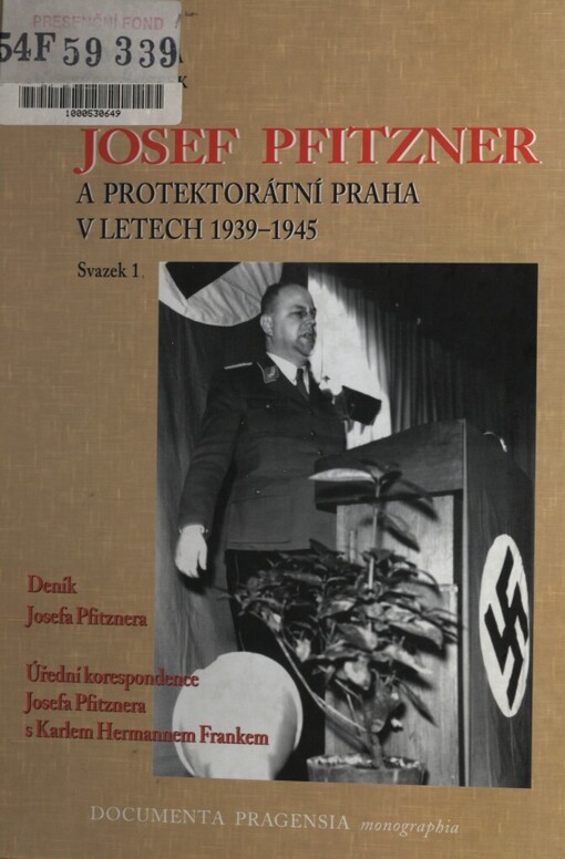 Josef Pfitzner a protektorátní Praha v letech 1939-1945