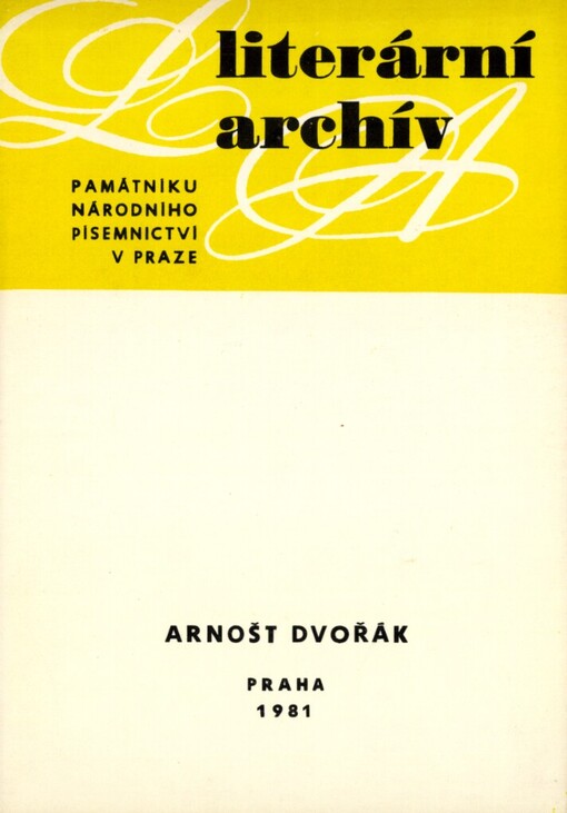 Arnošt Dvořák: (1881-1933) : literární pozůstalost (fragment)