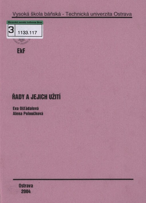Řady a jejich užití