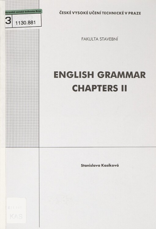 English grammar chapters II