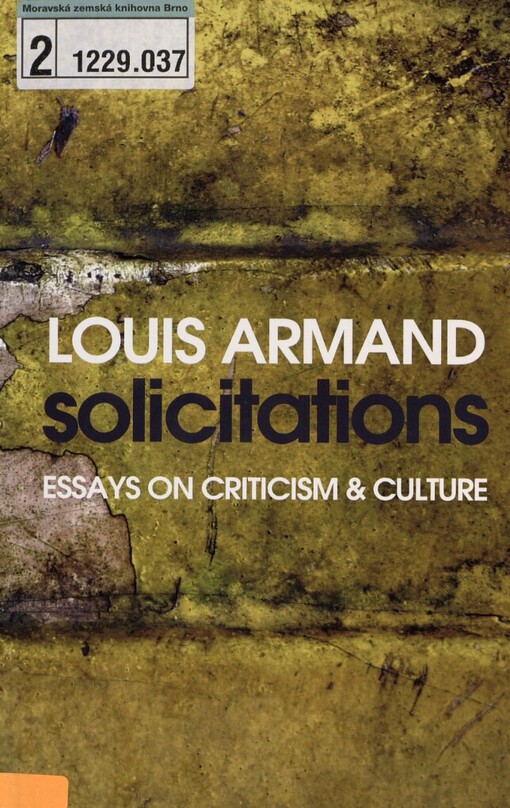 Solicitations: essays on criticism & culture