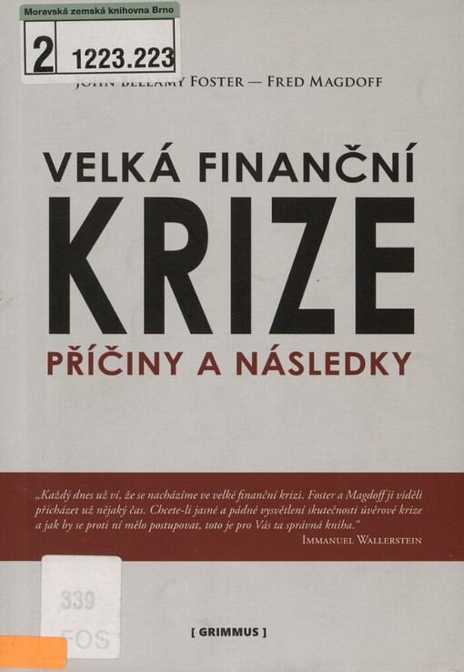 Velká finanční krize: příčiny a následky