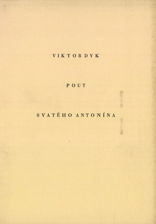 Pout svatého Antonína