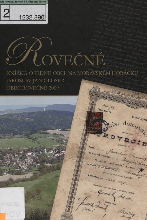 Rovečné: knížka o jedné obci na moravském Horácku
