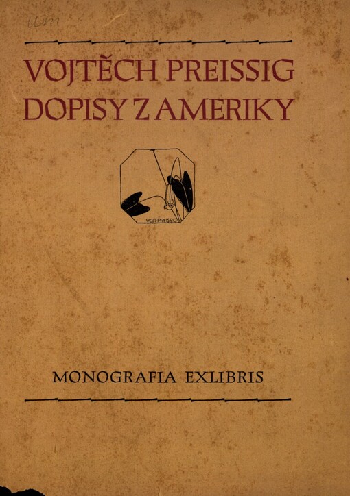 Dopisy z Ameriky [Václavu Rytířovi]