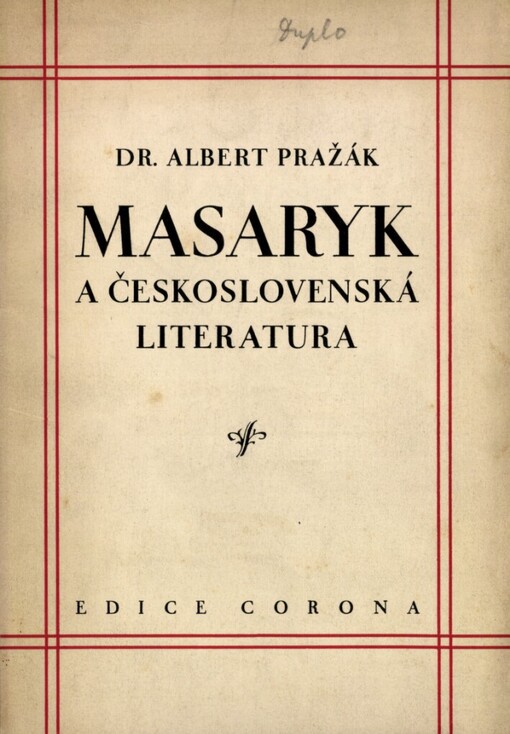 Masaryk a československá literatura
