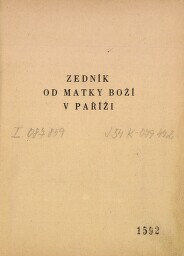 Zedník od Matky boží v Paříži