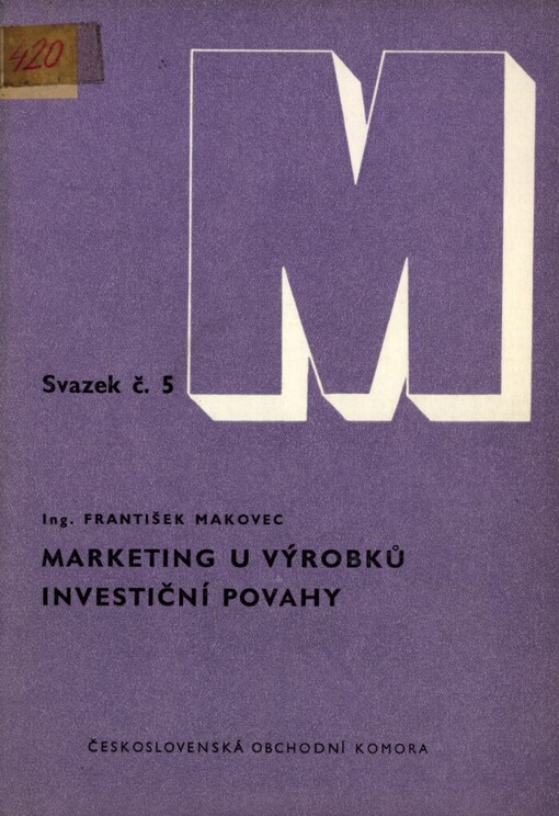 Marketing u výrobků investiční povahy