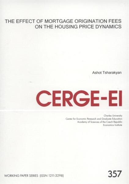 The effect of mortgage origination fees on the housing price dynamics