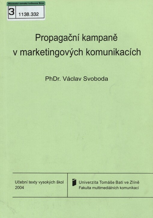 Propagační kampaně v marketingových komunikacích