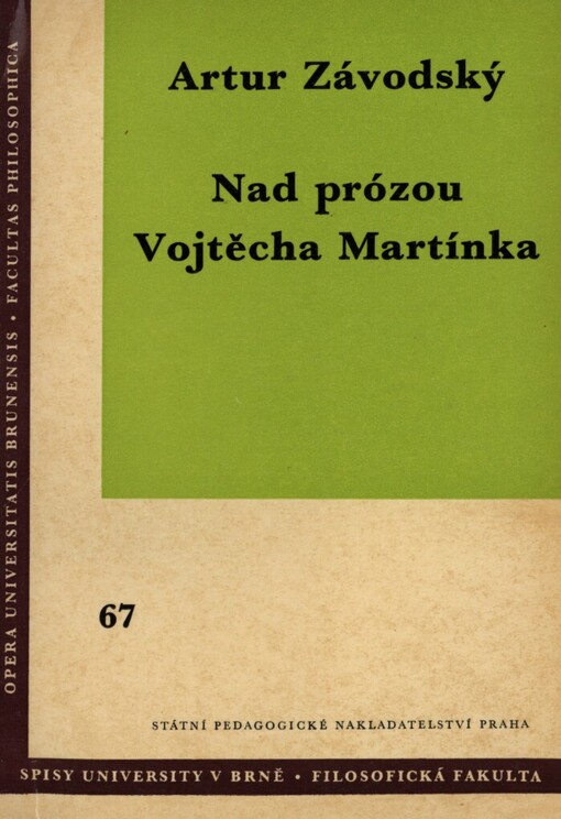 Nad prózou Vojtěcha Martínka