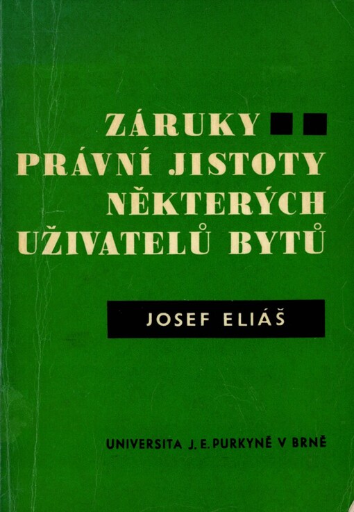 Záruky právní jistoty některých uživatelů bytů