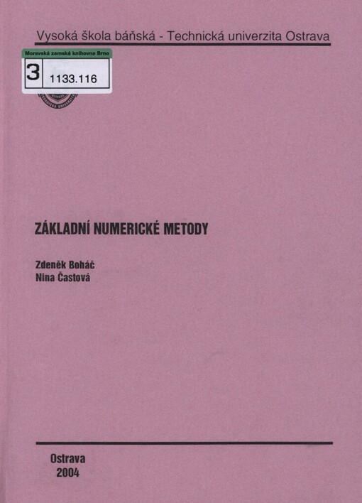 Základní numerické metody