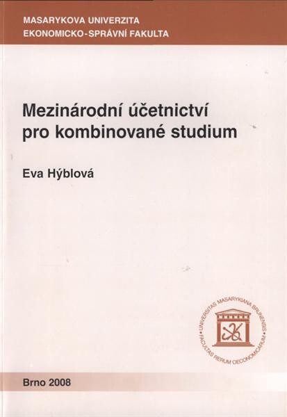 Mezinárodní účetnictví pro kombinované studium