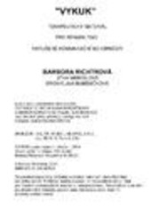 Vykukterapeutický materiál pro rehabilitaci narušené komunikační schopnosti