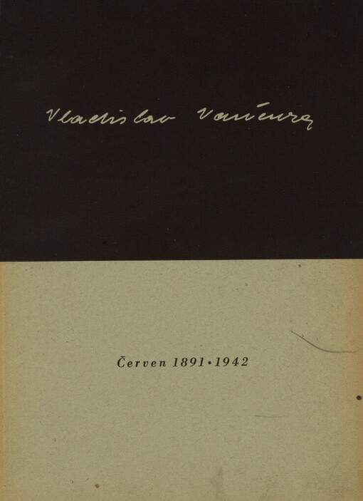 Památce Vladislava Vančury :červen [1891-1942