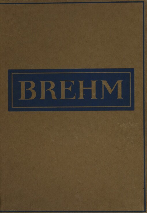 Brehmův život zvířat.Díl I,Bezobratlí