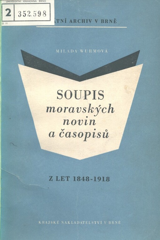 Soupis moravských novin a časopisů z let 1848-1918