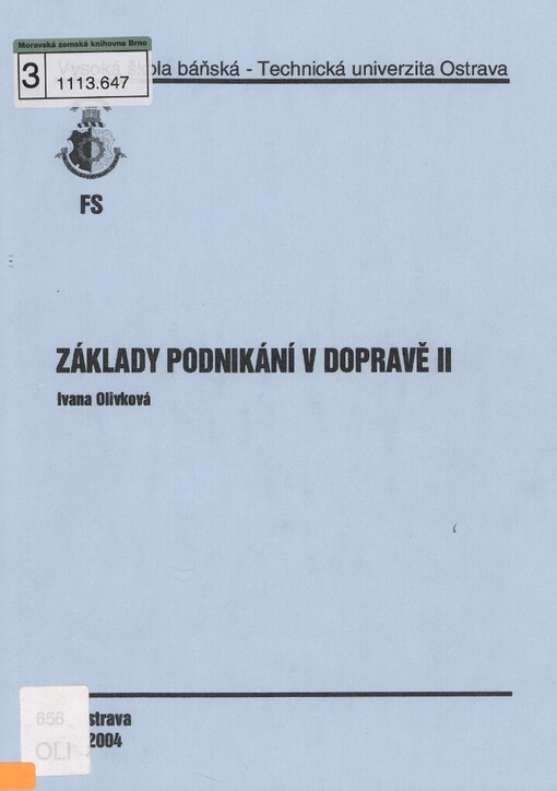 Základy podnikání v dopravě
