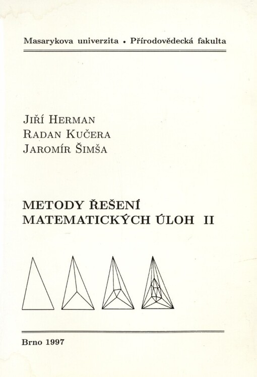 Metody řešení matematických úloh II