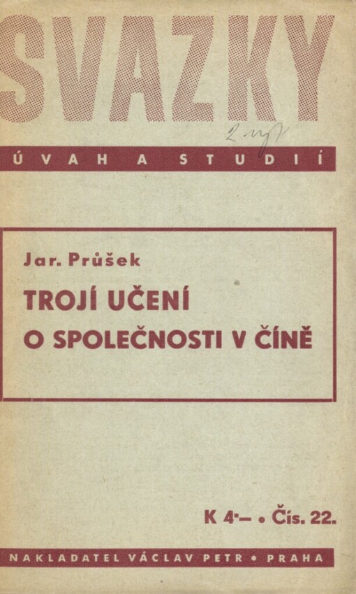 Trojí učení o společnosti v Číně