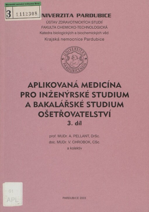 Aplikovaná medicína pro inženýrské studium a bakalářské studium Ošetřovatelství