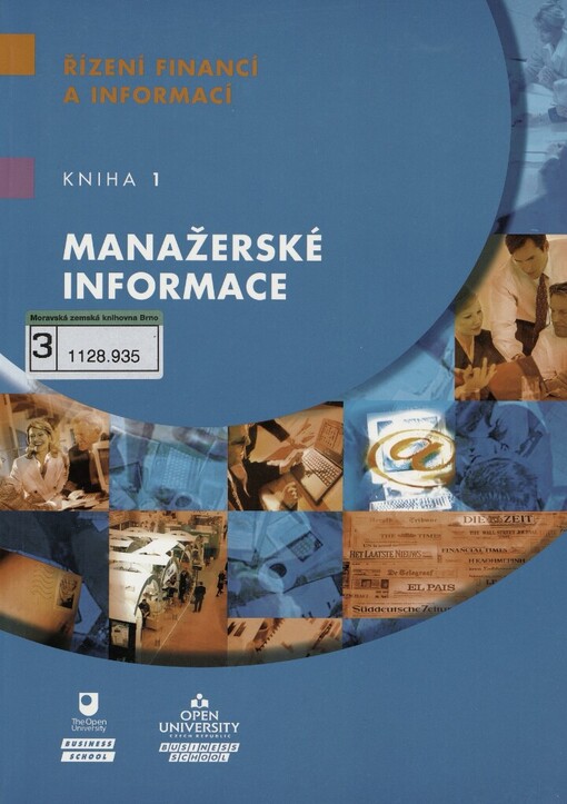 Řízení financí a informací, Kniha 1, Manažerské informace