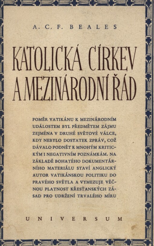 Katolická církev a mezinárodní řád
