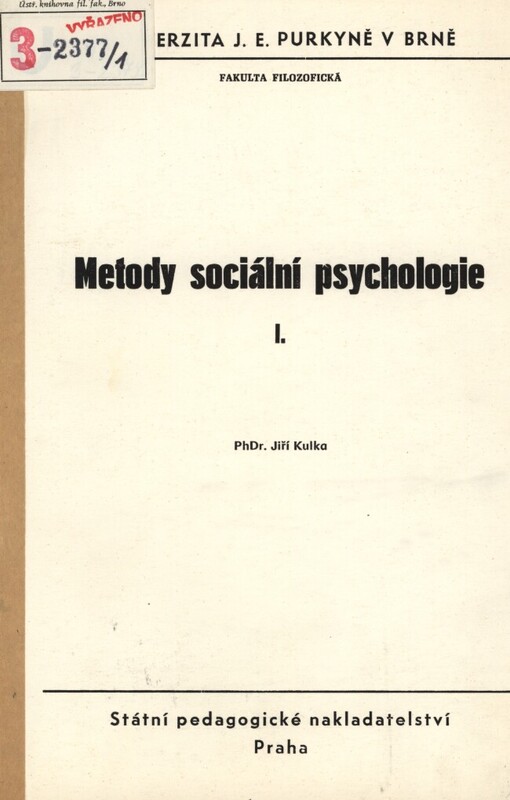 Metody sociální psychologie
