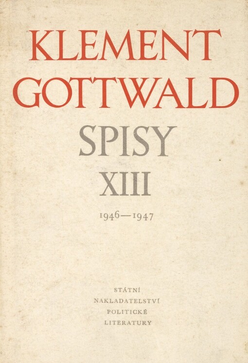 Spisy.XIII,1946-1947