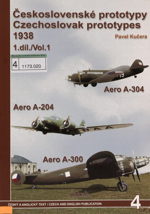Československé prototypy 1938 =: Czechoslovak prototypes 1938