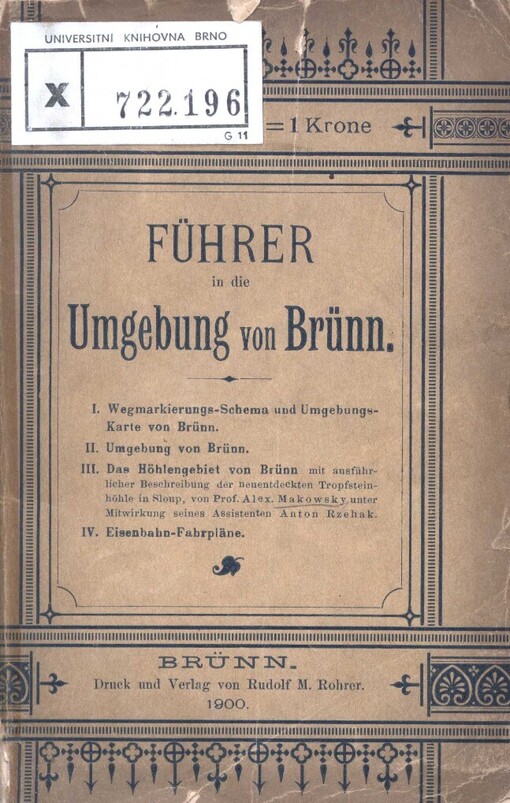 Führer in die Umgebung von Brünn