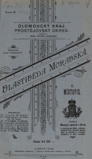 Vlastivěda moravská: Prostějovský okres