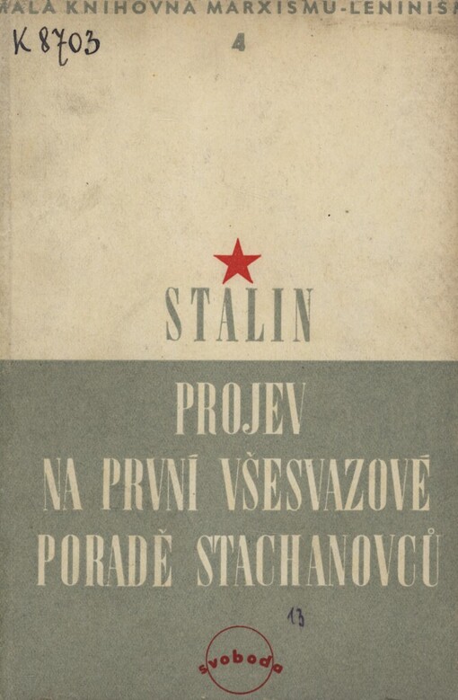 Projev na první všesvazové poradě stachanovců