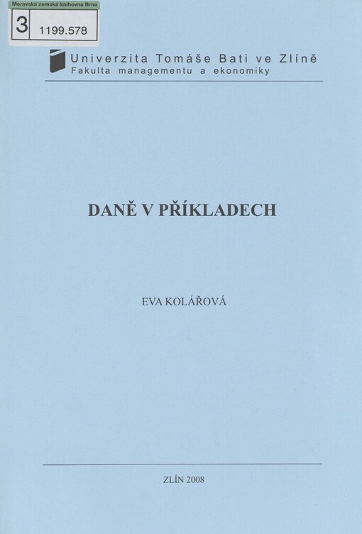 Daně v příkladech