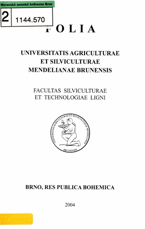 Determinace poškozování lesních porostů těžebními technologiemi =: Determination of damages to forest stands by logging technologies