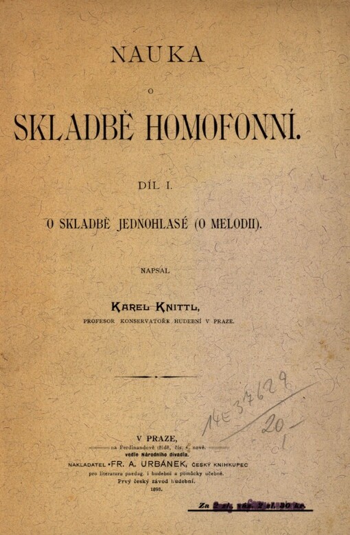 Nauka o skladbě homofonní