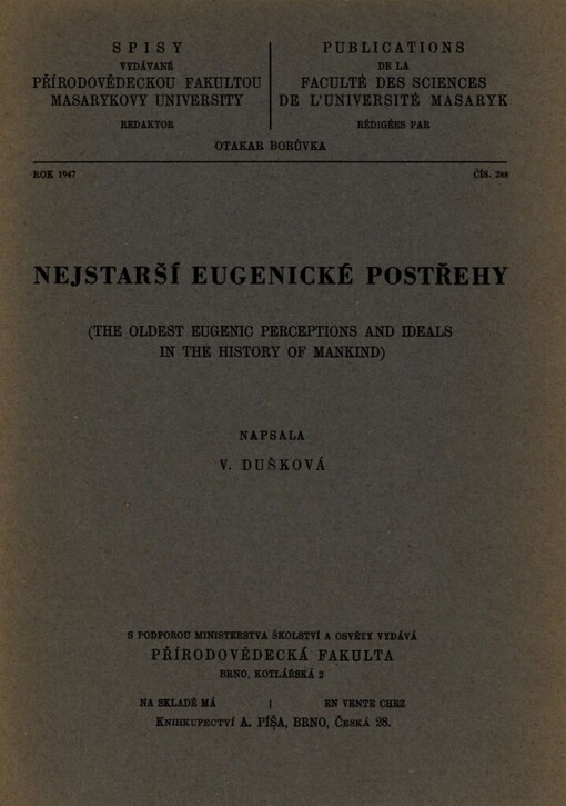 Nejstarší eugenické postřehy