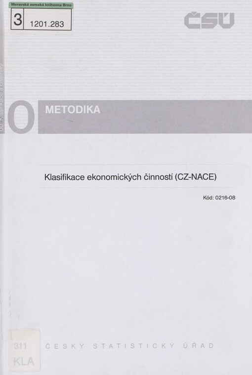 Klasifikace ekonomických činností (CZ-NACE)