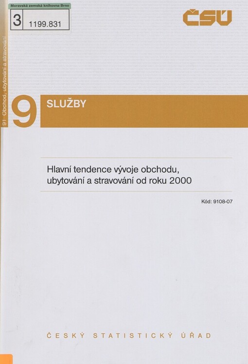 Hlavní tendence vývoje obchodu, ubytování a stravování od roku 2000