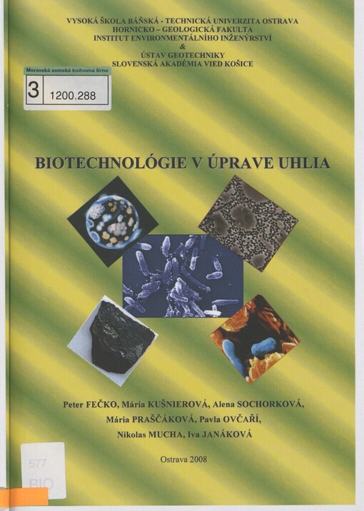 Biotechnológie v úprave uhlia
