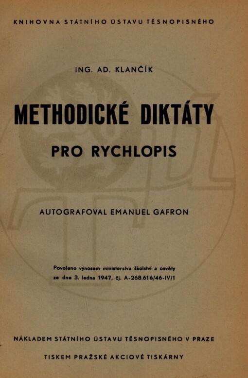 Methodické diktáty pro rychlopis