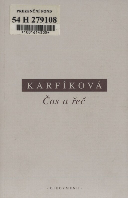 Čas a řeč: studie o Augustinovi, Řehořovi z Nyssy a Bernardovi Silvestris