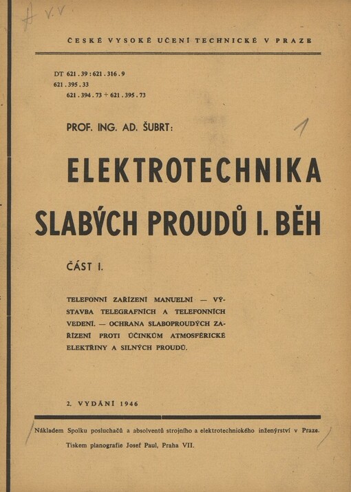 Elektrotechnika slabých proudů