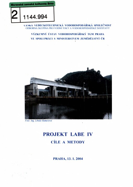Projekt Labe IV: cíle a metody : sborník semináře : 13.1.2004 Praha, Klub techniků
